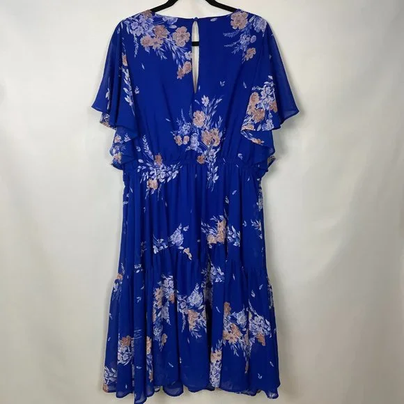 TORRID MINI CHIFFON RUFFLE HEM SKATER DRESS - Picture 5 of 10